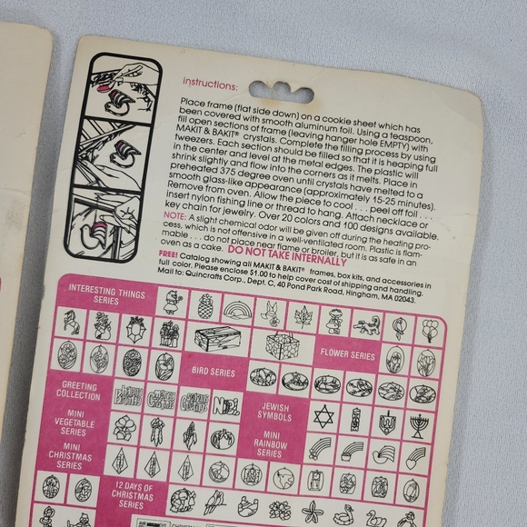 Vtg Makit & Bakit Mickey Mouse Donald Duck Suncatcher Kit - Picture 5 of 13